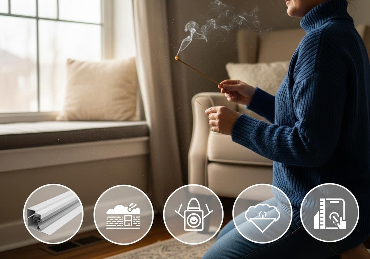 Checking For Drafts Around Windows And Doors