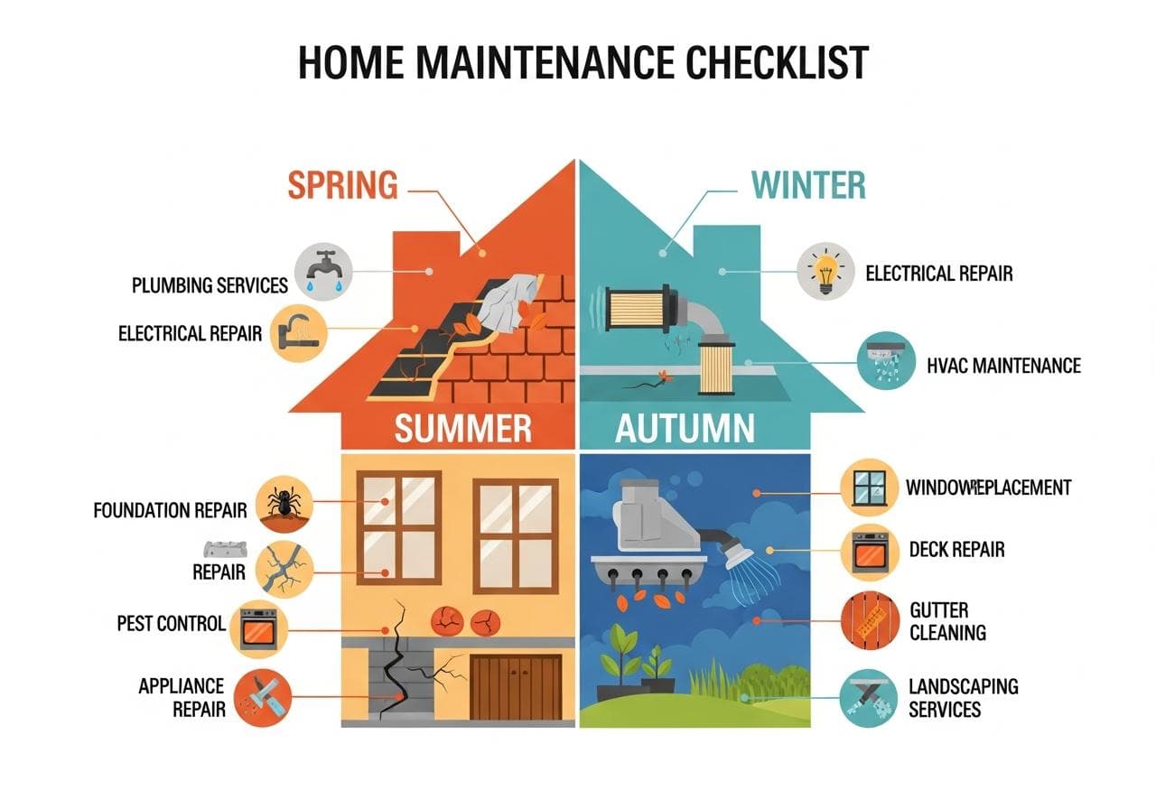 How To Create A Seasonal Home Maintenance Checklist